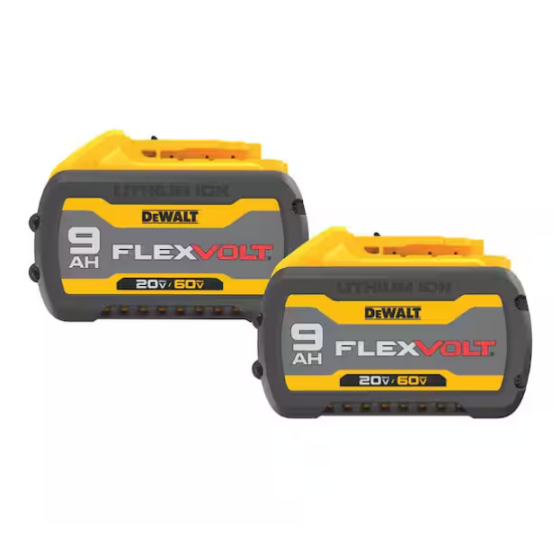 DEWALT FLEXVOLT 20V/60V MAX Lithium-Ion 9.0Ah Battery 2 Pack