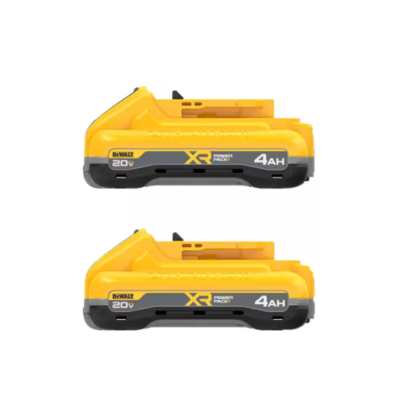DEWALT 20V MAX XR  POWERSTACK 4Ah Battery Pack 2-Pack