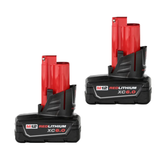 Milwaukee M12  REDLITHIUM  XC6.0 Battery Pack 2-Pack