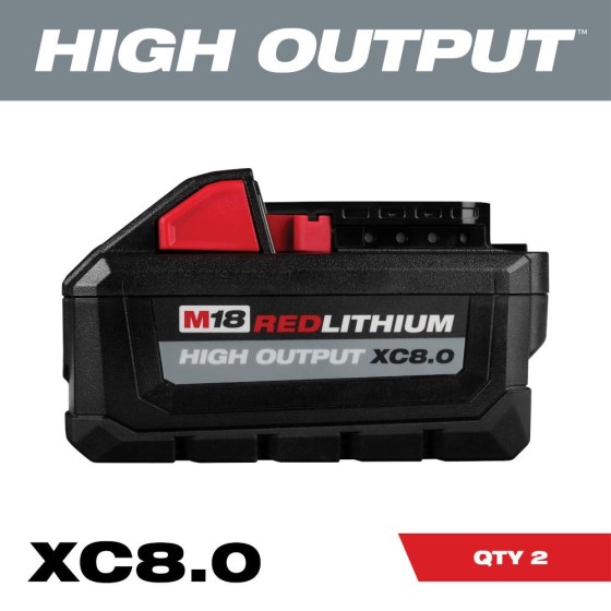 Milwaukee M18 8.0REDLITHIUM HIGH OUTPUT XC8.0 Battery